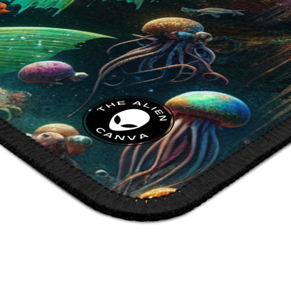 "Mermaid's Treasure: Exploring the Sunken Shipwreck" - The Alien Gaming Mouse Pad