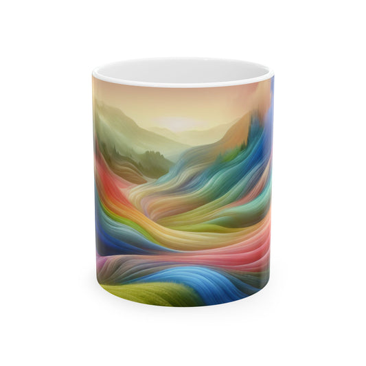 "Paisaje onírico cargado emocionalmente" - La taza de cerámica alienígena 11oz