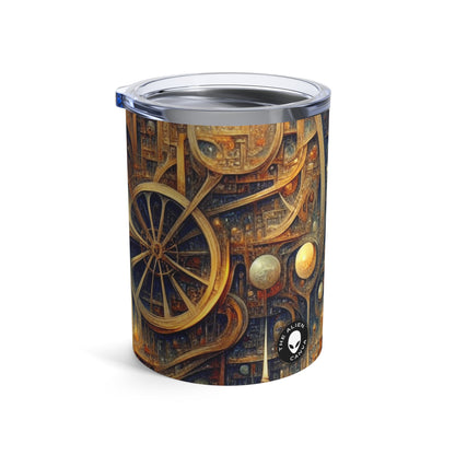 "Unity in Vibrant Harmony: An Abstract Metaphysical Exploration" - The Alien Tumbler 10oz Metaphysical Art