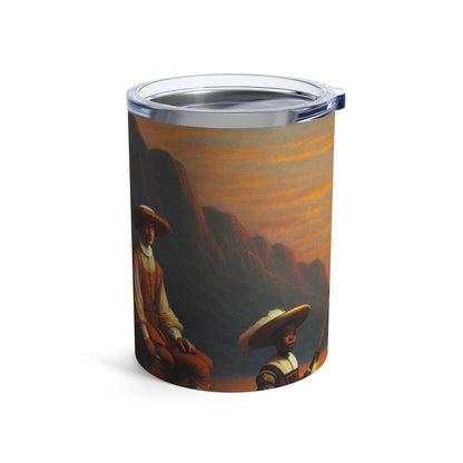 "Crepúsculo dorado en la góndola italiana" - The Alien Tumbler 10oz Renaissance Art Style