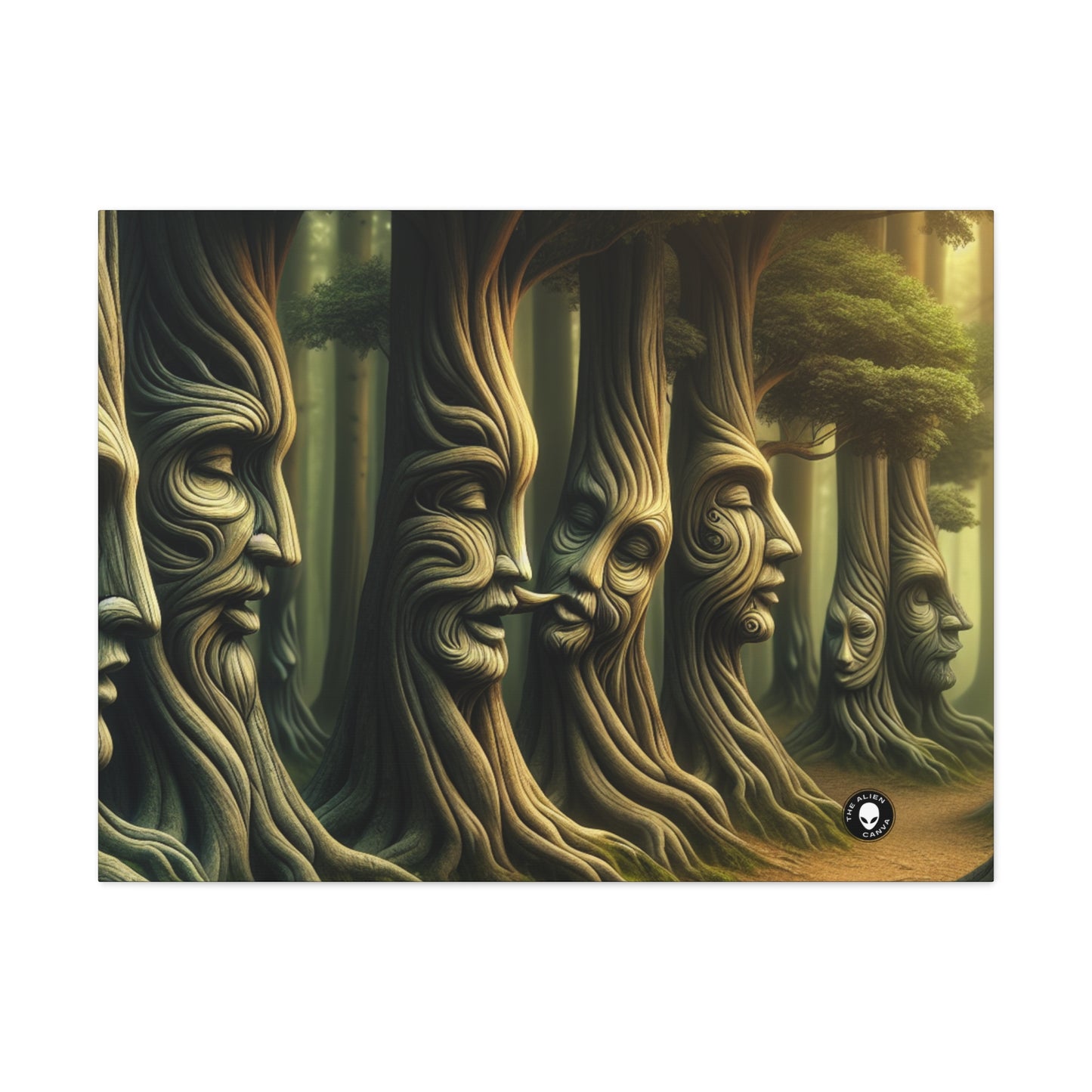 "Whispering Trees: Secrets of the Mystic Forest" - The Alien Canva