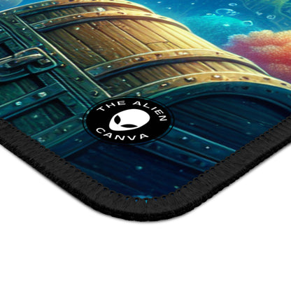 "Beneath the Waves: A Hidden Treasure" - The Alien Gaming Mouse Pad