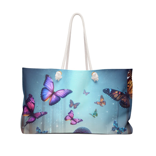 "Twilight Forest: Fluttering Butterflies and Towering Mushrooms" - The Alien Weekender Bag