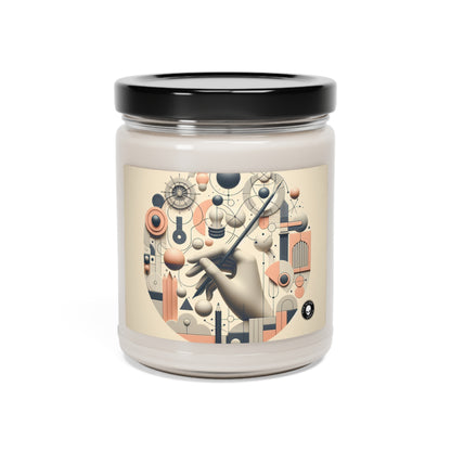 "Tech-Nature Fusion: An Artistic Exploration" - The Alien Scented Soy Candle 9oz Conceptual Art