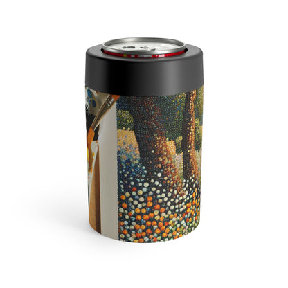 "Autumn Bliss: Pointillism Forest" - The Alien Can Holder Pointillism