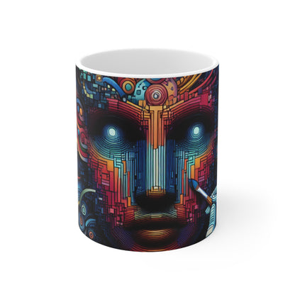 "Bosque Encantado: Una Obra Maestra del Arte Digital" - La Taza de Cerámica Alien 11oz Arte Digital