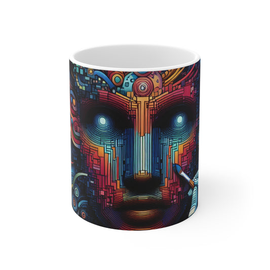 "Enchanted Forest: A Digital Art Masterpiece" - The Alien Ceramic Mug 11oz Digital Art