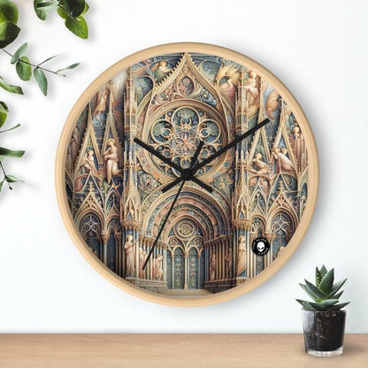 "Harmonie des Anges : Sérénade Céleste au Crépuscule" - The Alien Wall Clock International Gothic