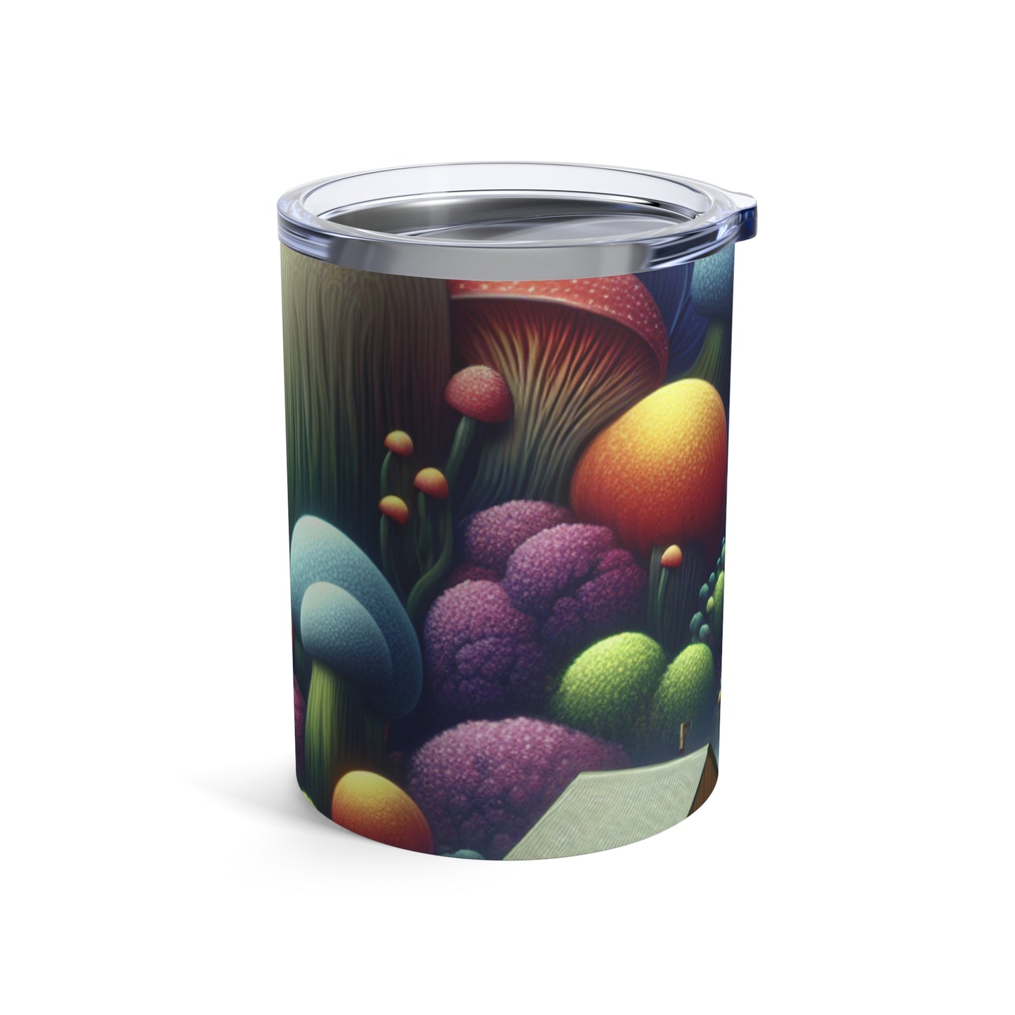 "Giant Flora and Miniature Villages: A Dreamy Wonderland" - The Alien Tumbler 10oz