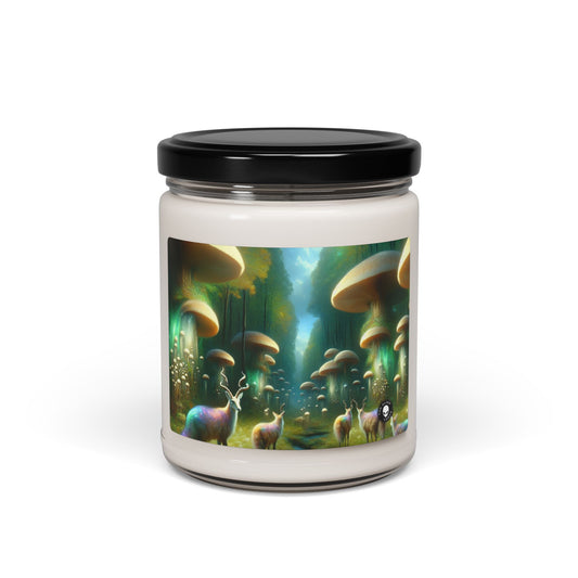 "Mystical Mushroom Grove": vela de soja con aroma alienígena de 9 oz