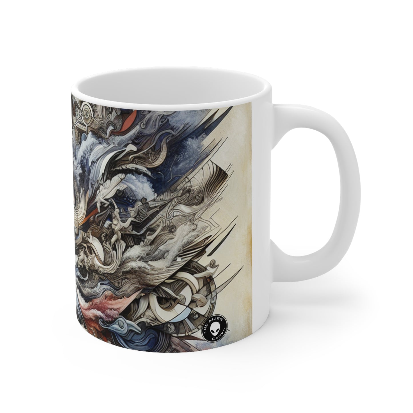 Título: "Tabúes desafiantes: más allá de los límites en el arte transgresivo" - The Alien Ceramic Mug 11oz Transgressive Art