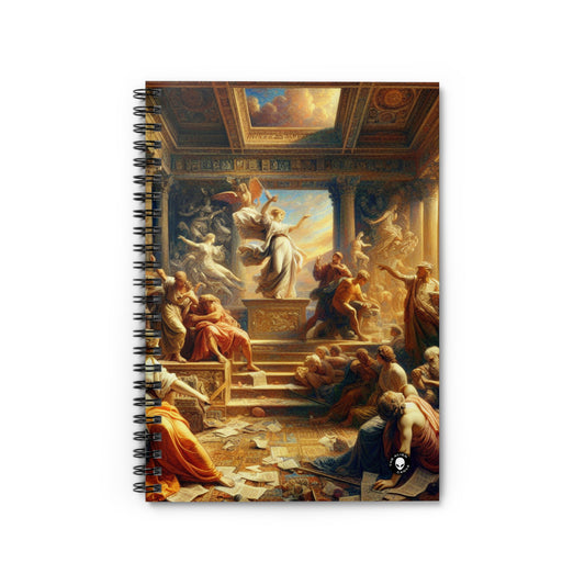 "Modern Renaissance: Leaders of Today" - The Alien Spiral Notebook (Ruled Line) Neoclassicism