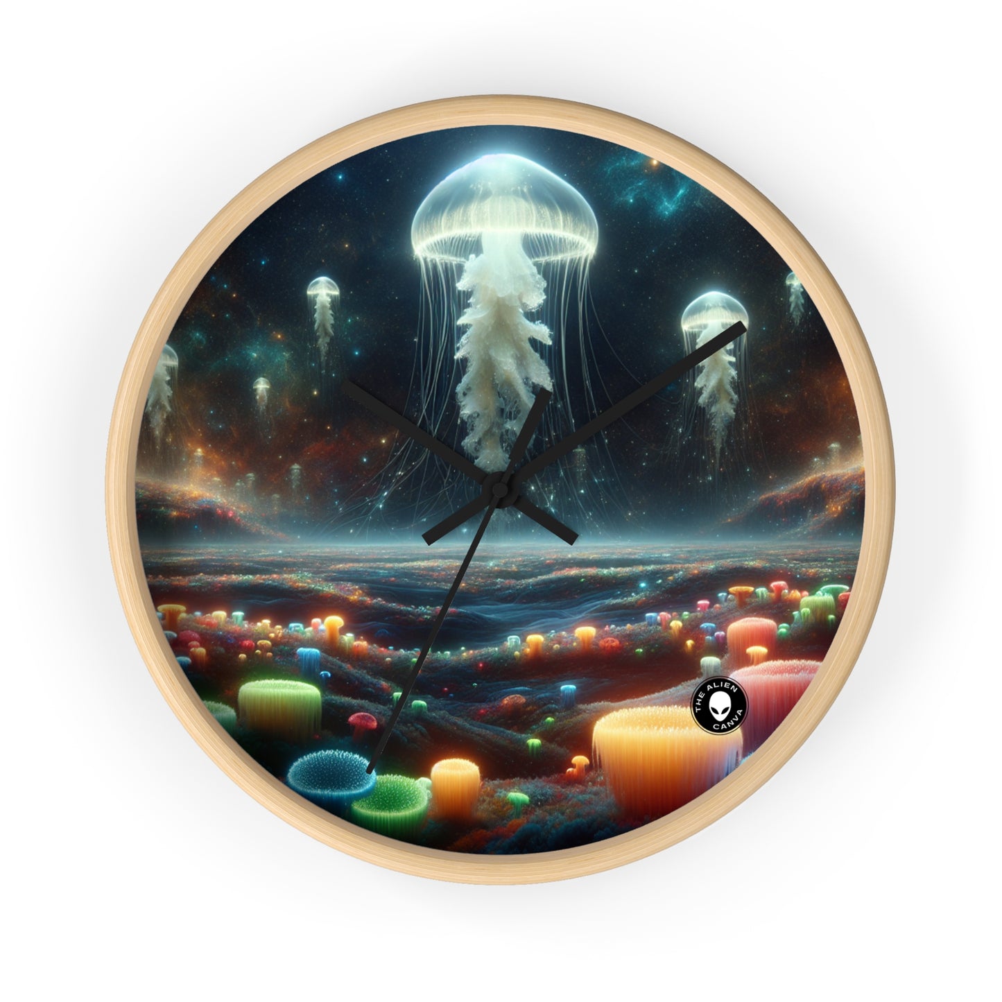 Jellyfish Dreamscape - The Alien Wall Clock