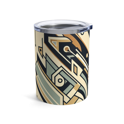 "Glamorous Nights: An Art Deco Cityscape" - The Alien Tumbler 10oz Art Deco