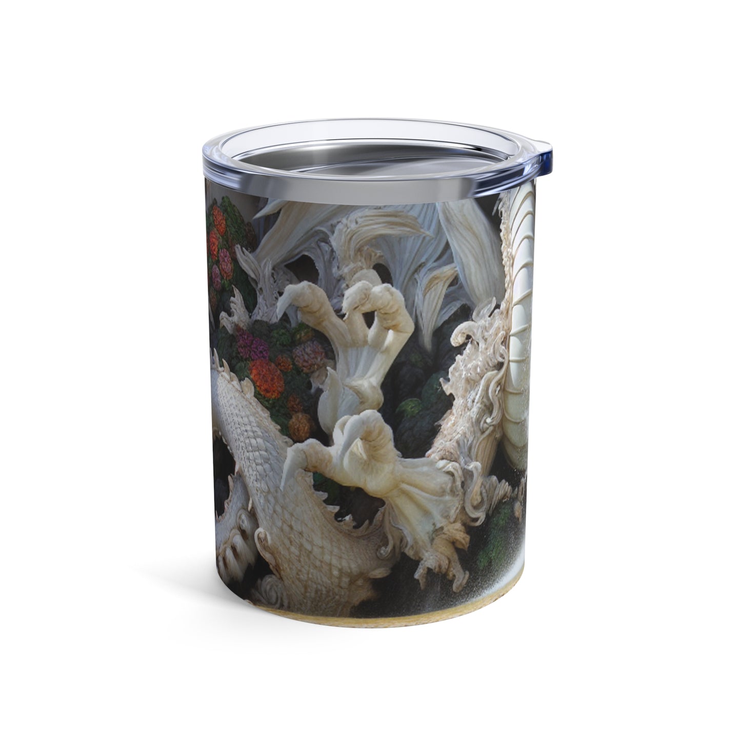 "Fiery Dragon Fountain: Heaven's Cascade" - The Alien Tumbler 10oz Rococo Style