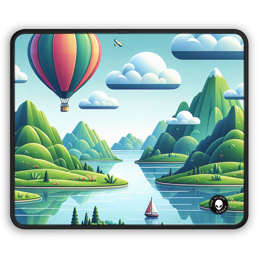 "Tranquil Skies: Hot Air Balloon Adventure" - The Alien Gaming Mouse Pad