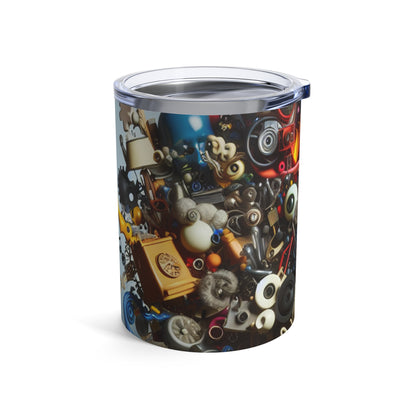 "Surreal Fusion: Crafting a Visual Poem" - The Alien Tumbler 10oz Dadaism