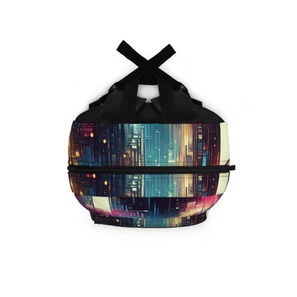 "Cityscape Unveiled: A Neon Night" - The Alien Backpack