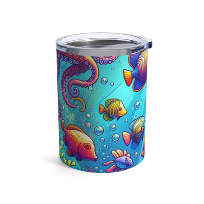 "Seaside Soiree: A Dance Party Under the Sea" - The Alien Tumbler 10oz