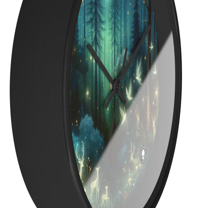 "Enchanted Night in the Whispering Woods" - The Alien Wall Clock