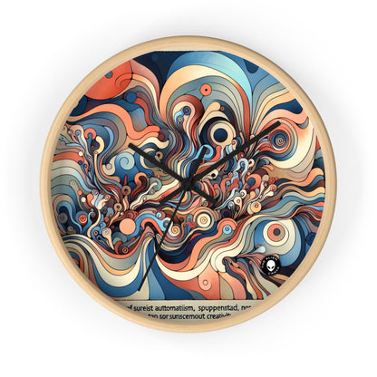 "Unleashing the Unconscious: A Surrealistic Exploration" - The Alien Wall Clock Surrealist Automatism