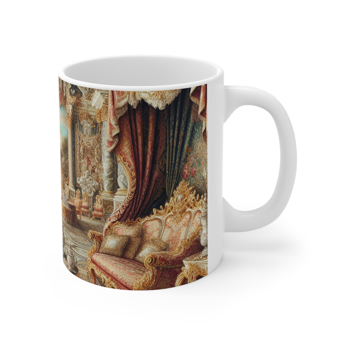 "Enchanted Court Symphony" - The Alien Ceramic Mug 11oz Baroque Style