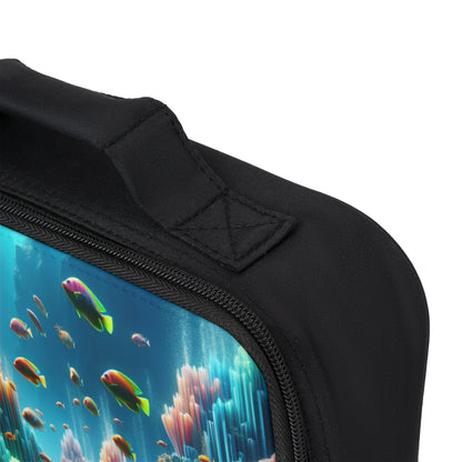 "Neon Reef: A Surreal Underwater Symphony"- The Alien Lunch Bag