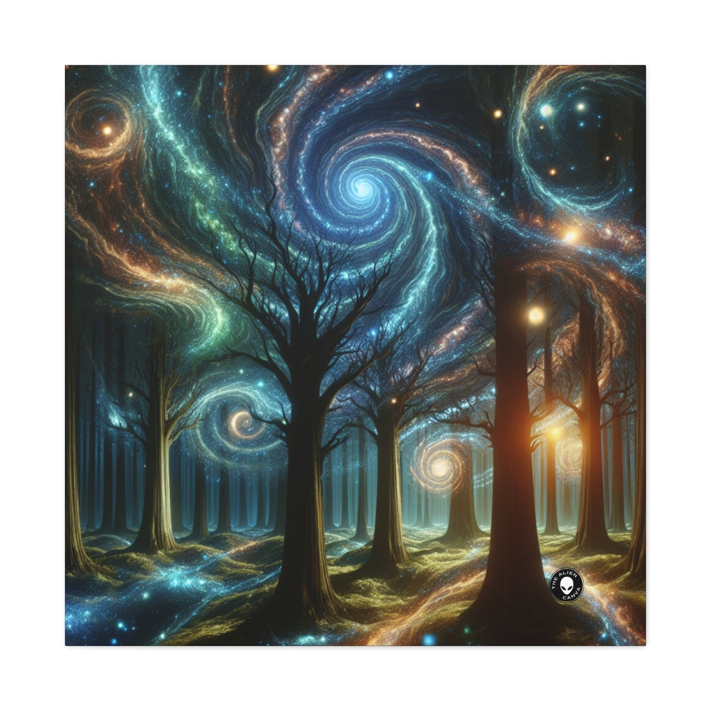 "Galactic Woods: A Celestial Dreamscape" - The Alien Canva