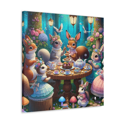 "Enchanted Tea Party in the Woodland Glade" - The Alien Canva