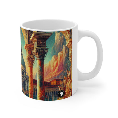 Venetian Dreams: A Fantastical Twist on the Famous Canals - The Alien Ceramic Mug 11oz Venetian School