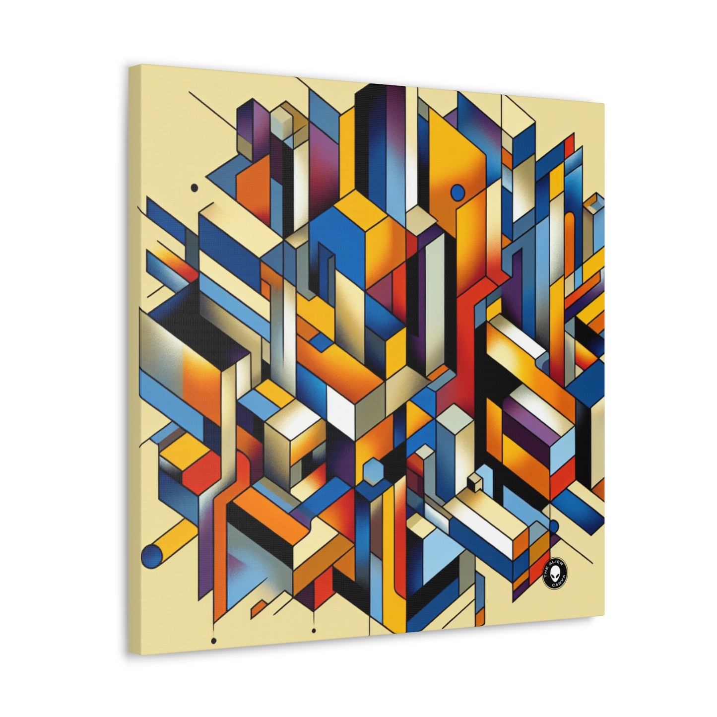 "Metropolis Pulse" - El cubofuturismo Alien Canva