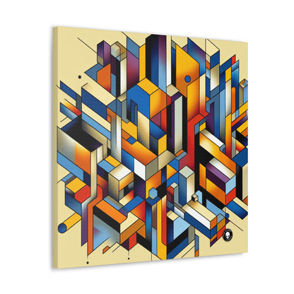 "Metropolis Pulse" - The Alien Canva Cubo-Futurism