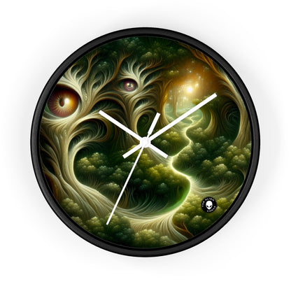 "Watchful Woods: The Path to Enchantment" - The Alien Wall Clock