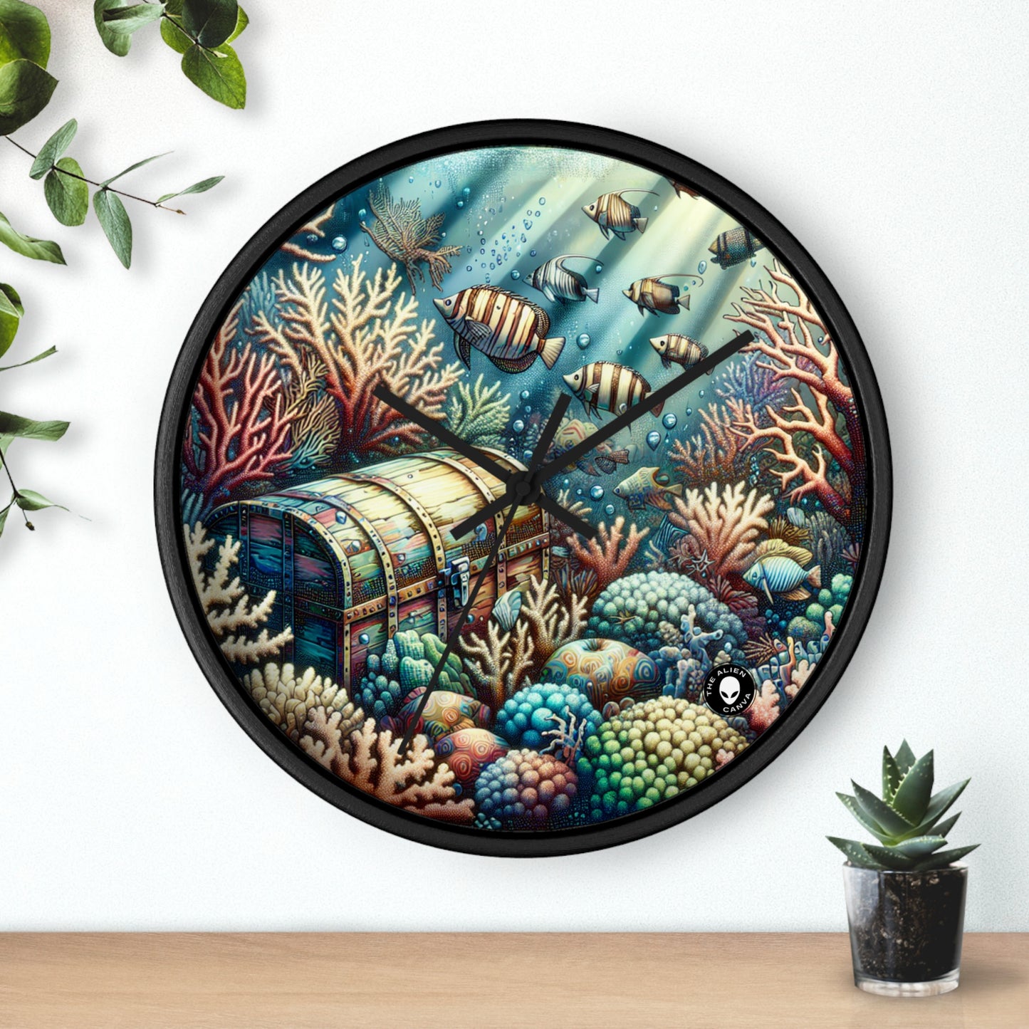 "Underwater Wonderland" - The Alien Wall Clock