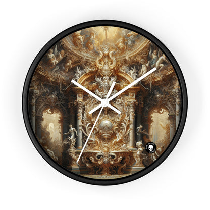 "Baroque Banquet: A Feast of Opulence" - The Alien Wall Clock Baroque