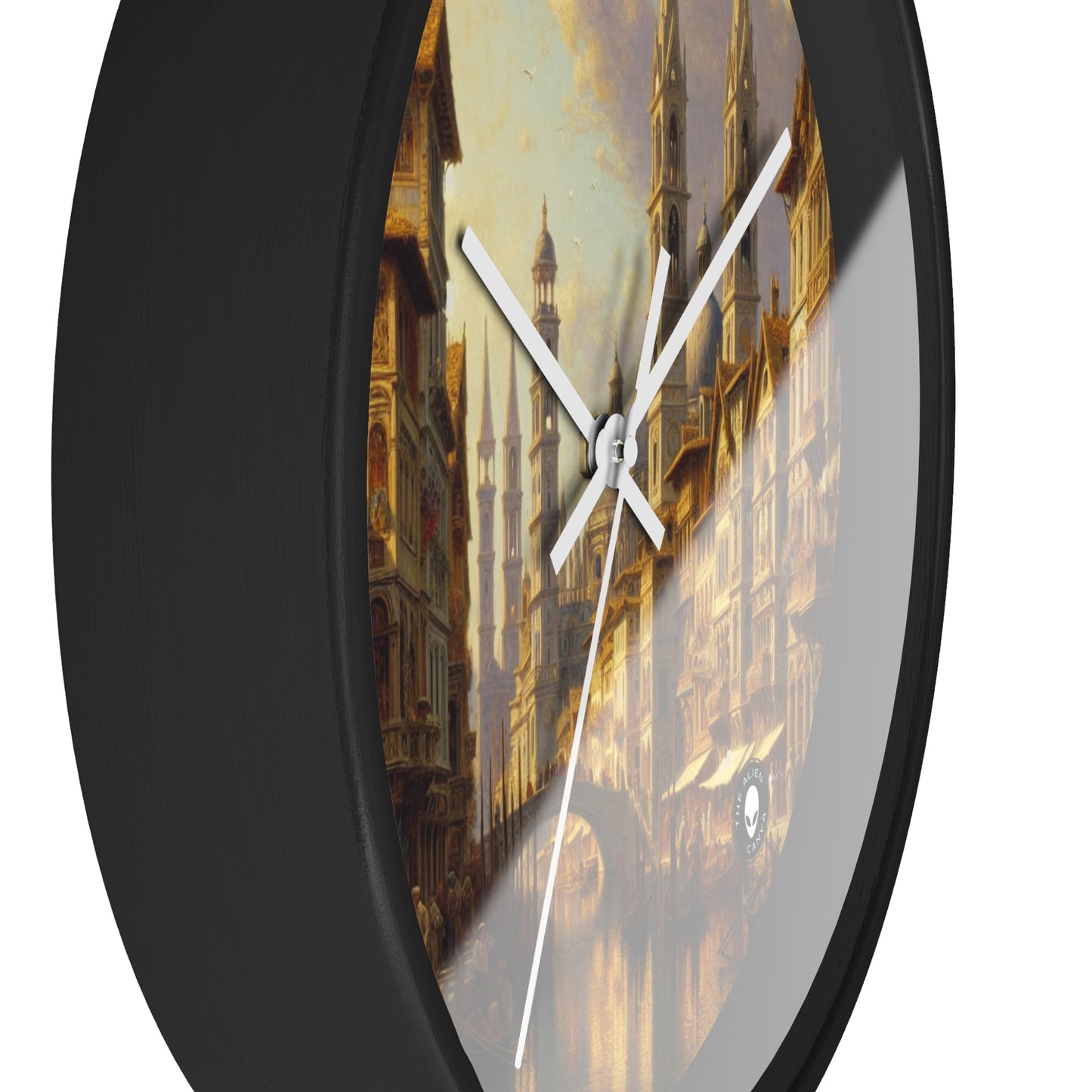 "Riviera Rhapsody: An Abstract Ode to the French Mediterranean" - The Alien Wall Clock New European Painting