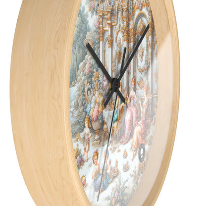 "Un jardin de délices rococo : une extravagance fantaisiste" - The Alien Wall Clock Rococo