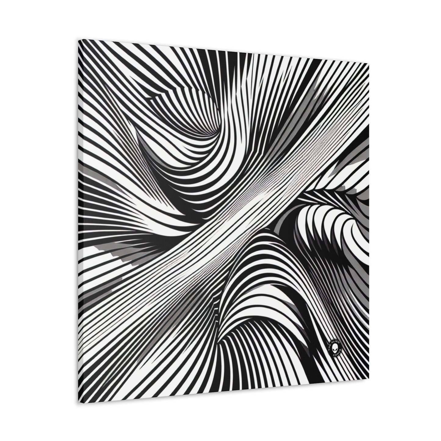 "Motion Embodied : Explorer l'illusion dynamique à travers l'Op Art" - The Alien Canva Op Art