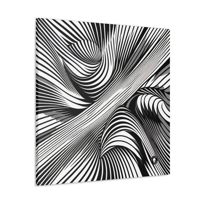 "Motion Embodied: Exploring Dynamic Illusion through Op Art" - The Alien Canva Op Art