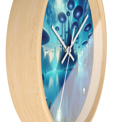 "Moonlit Mushroom Lake" - The Alien Wall Clock