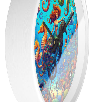 "Seahorse Serenade: A Magical Underwater Journey" - The Alien Wall Clock