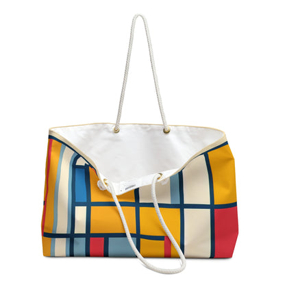 "De Stijl Grid : une composition de couleurs minimaliste" - Le sac Alien Weekender De Stijl