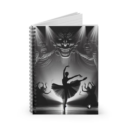 "Dance in the Spotlight". - The Alien Spiral Notebook (Ruled Line)