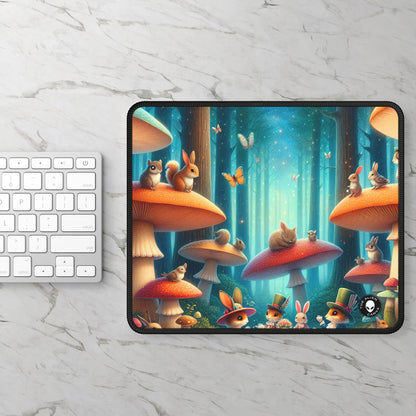 "Mushroom Wonderland: A Magical Tea Party" - The Alien Gaming Mouse Pad