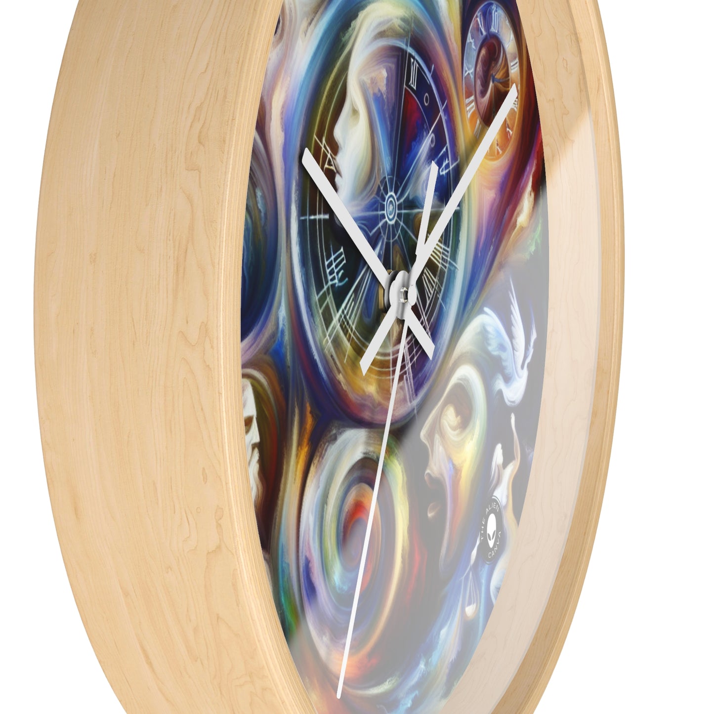 "Time's Dichotomy: Blooms and Wilt" - The Alien Wall Clock Symbolism