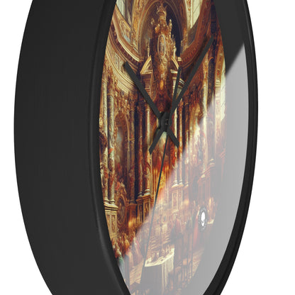 "Masquerade Majesty: A Regal Baroque Ballroom" - The Alien Wall Clock Baroque