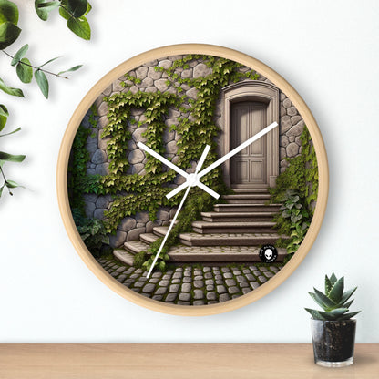 "Trompe-L'oeil Ivy Wall" - El reloj de pared alienígena Trompe-l'oeil