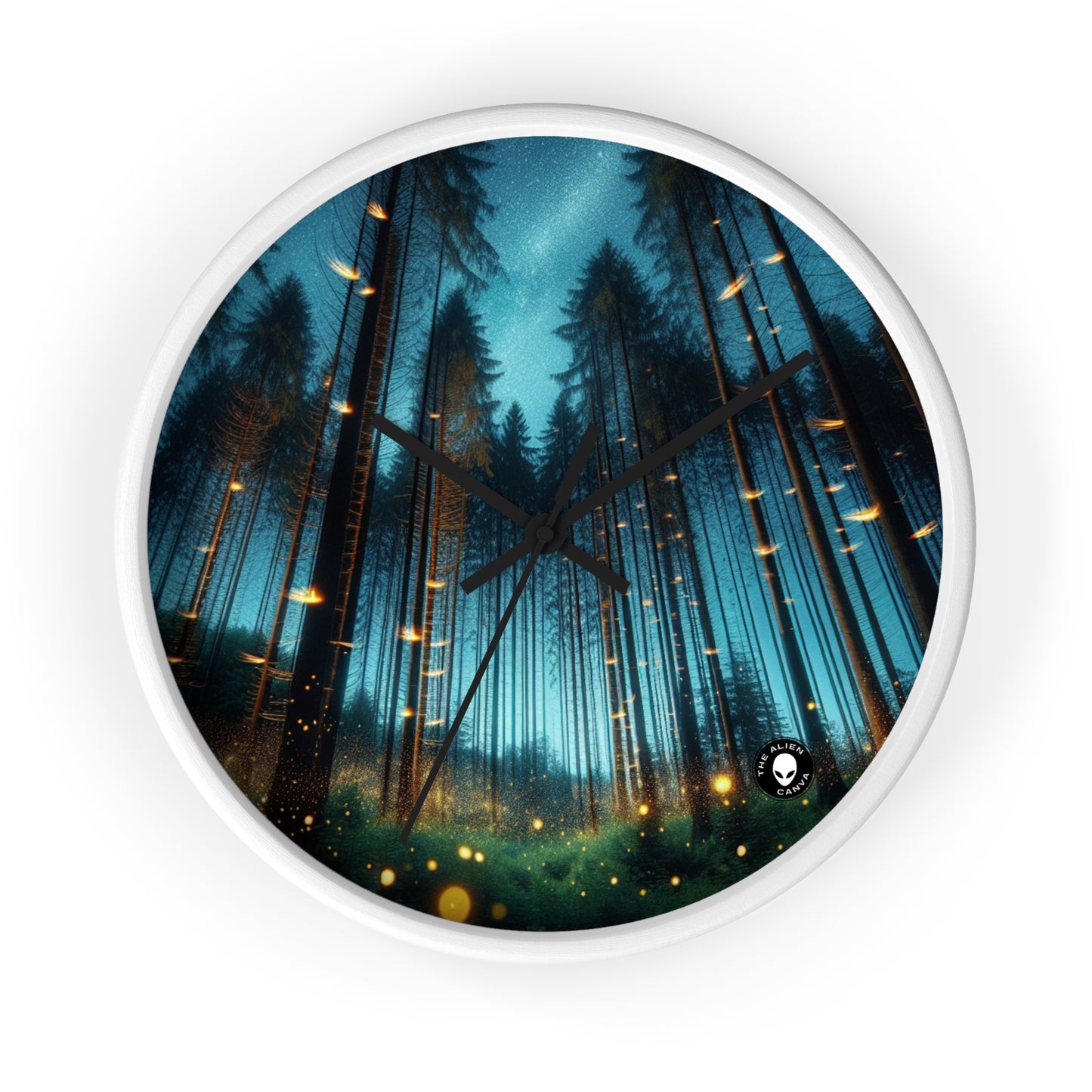 "Twilight Enchantment: Firefly Forest" - The Alien Wall Clock