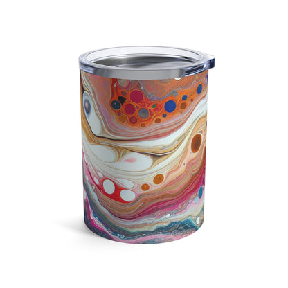 "Couleurs cosmiques : création d'une coulée acrylique fascinante inspirée des nébuleuses célestes" - The Alien Tumbler 10oz Acrylique Pouring