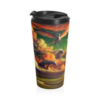 "Skyborne Realms" - The Alien Stainless Steel Travel Mug